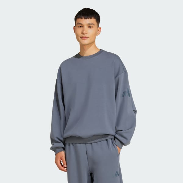 adidas SOFT LUX SWEATSHIRT - Blue | Free Shipping with adiClub
