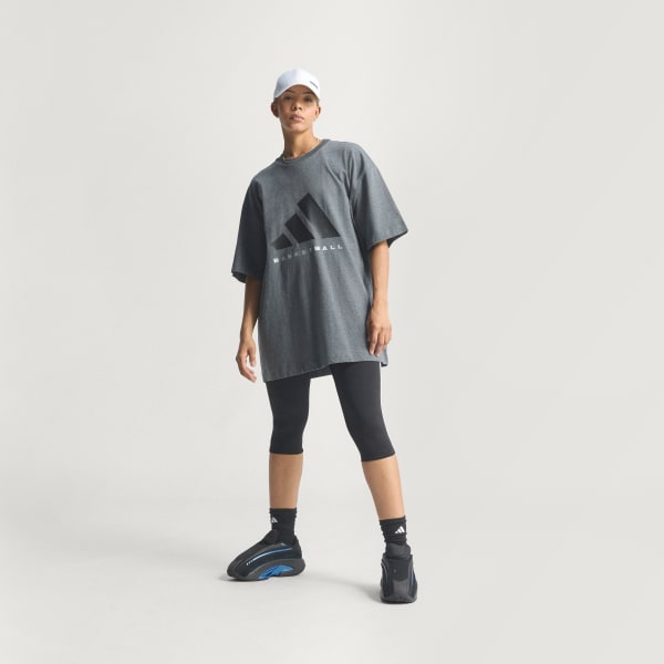 Grey adidas Basketball Tee (Gender Neutral)