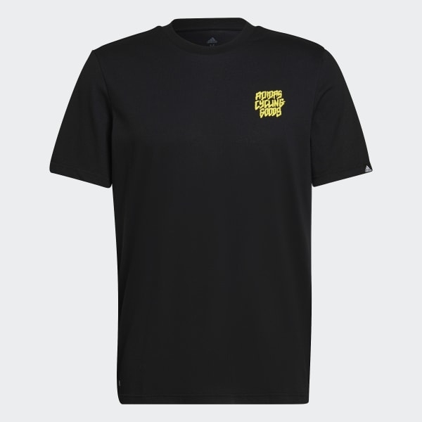 Nero T-shirt da ciclismo Graphic QF197