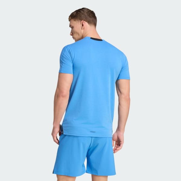 blauw Designed for Training Workout T-shirt