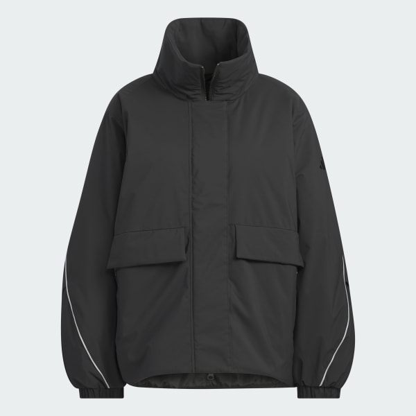 アディダス STADIUM CHROME パッド ミッド JK ジャケット - ブラック