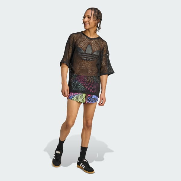 Noir T-shirt adidas x Jeremy Scott Mesh