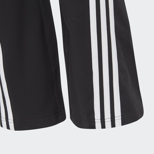 adidas Black Future Icons 3-Stripes Cotton Flared Leggings