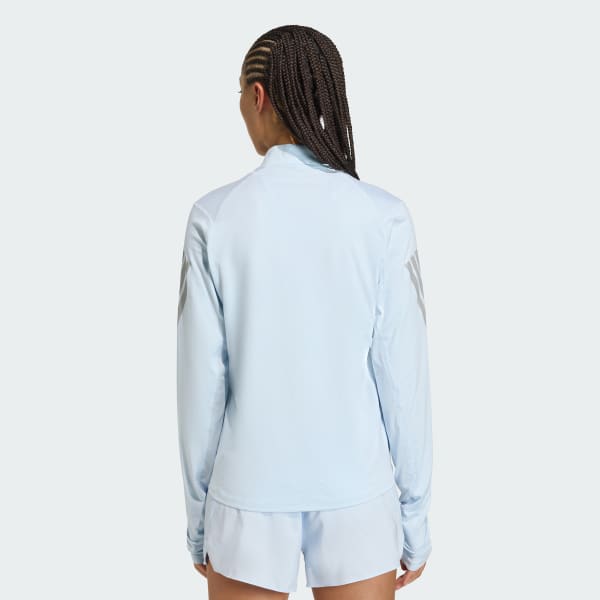Blue adi365 Iconic Running 1/2 Zip Jumper