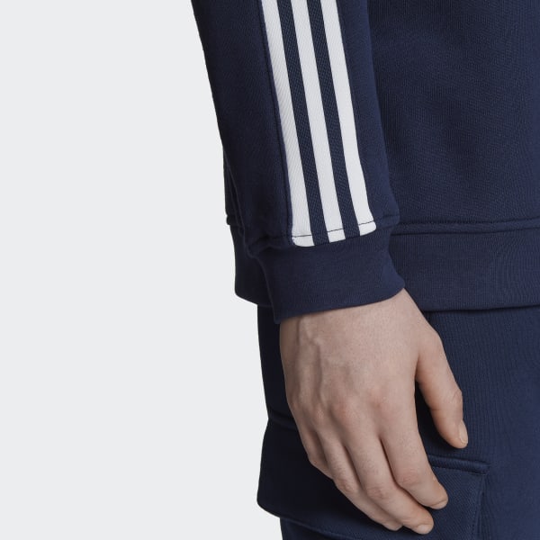 Blue Adicolor Classics Lock-Up Trefoil Crewneck Sweatshirt KOR21