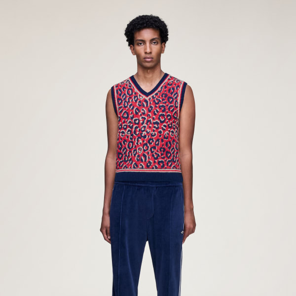 WALES BONNER ベスト Adidas x Wales Bonner ニットベスト | ブラウン | FARFETCH JP