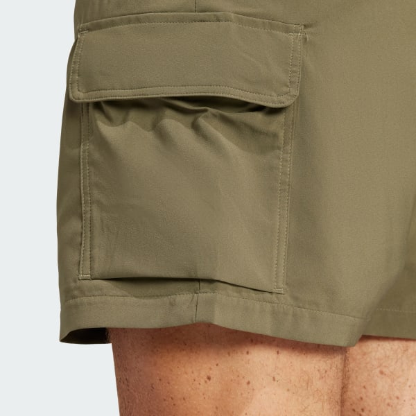 adidas Essentials Small Logo Cargo Chelsea Shorts - Green