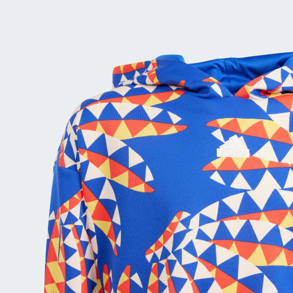 adidas x FARM Rio Hoodie - Blue | Free Shipping with adiClub