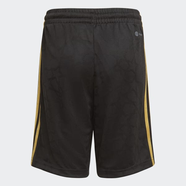 Black Mo Salah 3-Stripes Shorts
