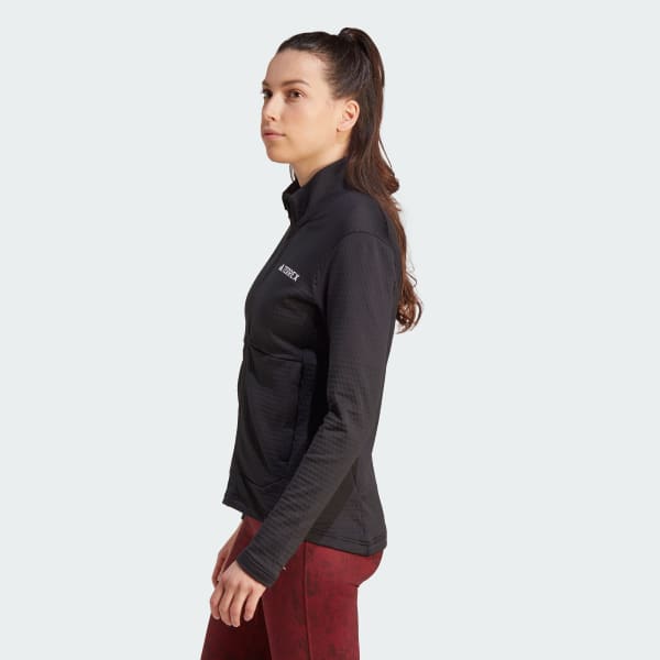 Full-Zip Jacket Light | Women\'s | Black Fleece Hiking Terrex adidas - adidas Multi US