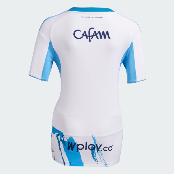 Blanco Camiseta Visitante Millonarios FC 2025 Mujer