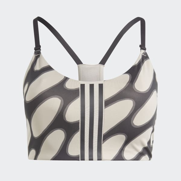 zwart adidas x Marimekko Aeroimpact Training Light Support Beha (Grote Maat)