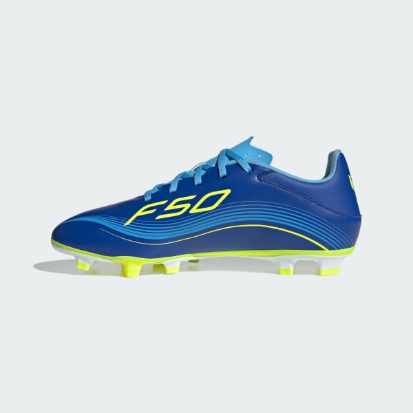 adidas F50 Messi Club Firm/Multi-Ground Cleats - Blue | Free