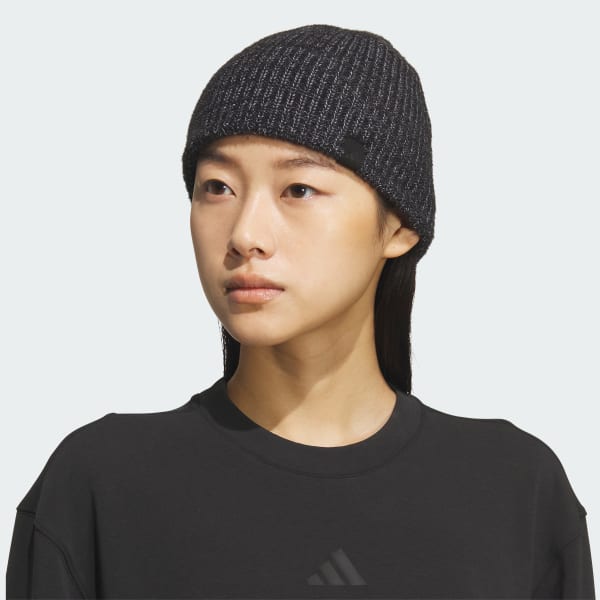 adidas Women's Lifestyle Non Fold Beanie - Black | Free Shipping