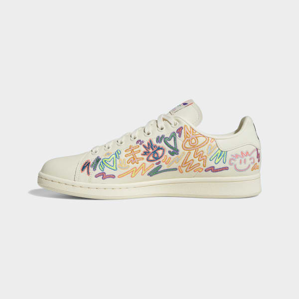 adidas Stan Smith Pride Shoes - White, Unisex Lifestyle