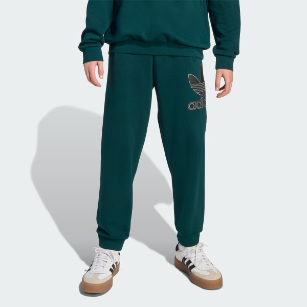 Gronn Big Logo Execution Oversized Joggebukse