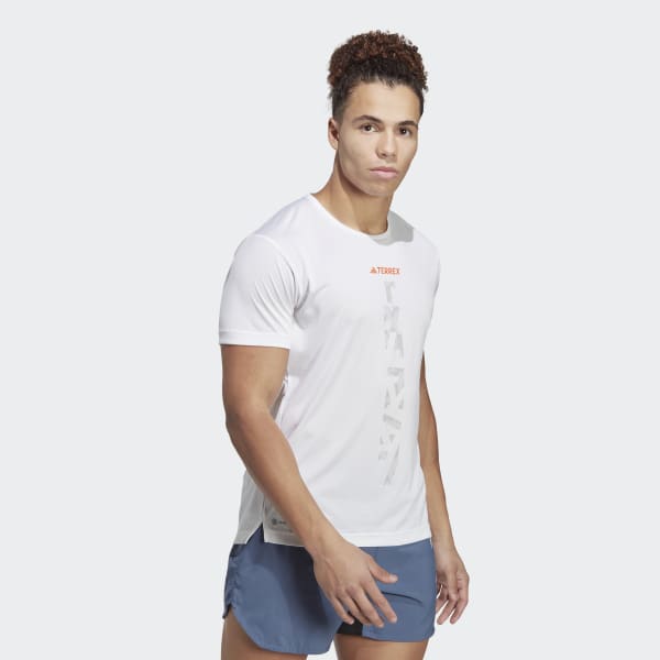 adidas Terrex Agravic Trail Running T Shirt White adidas UK