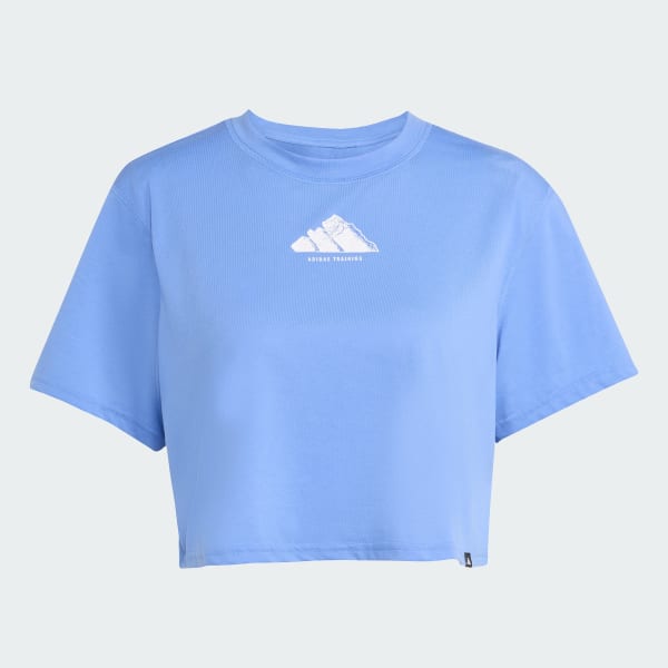 Azul Remera CLIMACOOL Vintage Training Graphic
