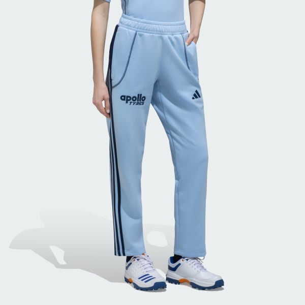 Blue INDIA CRICKET TRAVEL TRACK PANTS