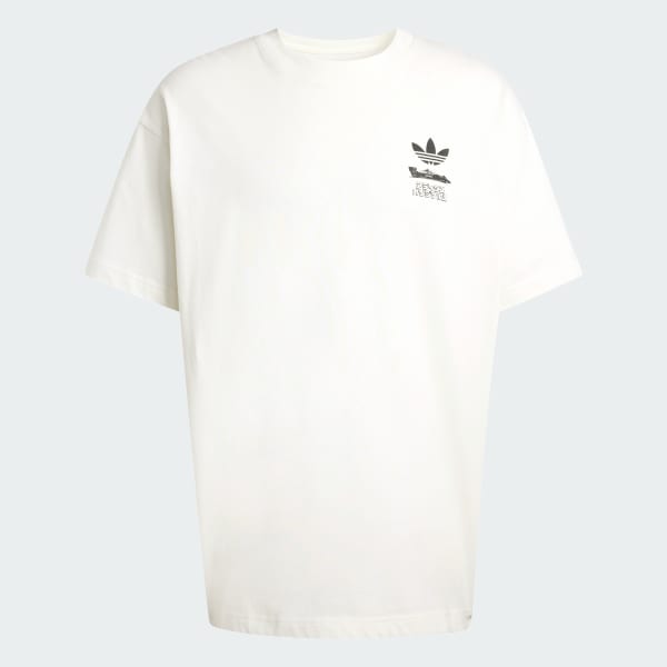 White JAPANESE RACING MANGA GRAPHICT-Shirt