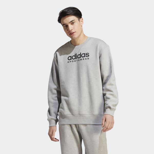 minus behagelig Indlejre adidas All SZN Fleece Graphic Sweatshirt - Grey | adidas UK