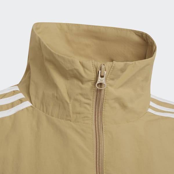 Beige Woven Track Top M5471