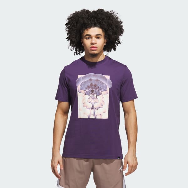 Violeta Playera Graphic de aro de caleidoscopio
