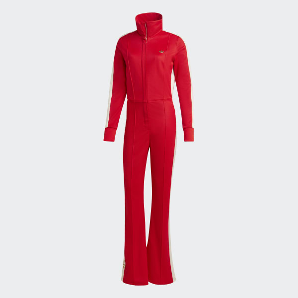Czerwony adidas Ski Chic Jumpsuit DRI55
