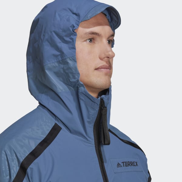 Bleu Veste de pluie Terrex Utilitas AW054