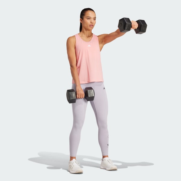 Pink Train Essentials Minimal Branding Racerback Tank Top