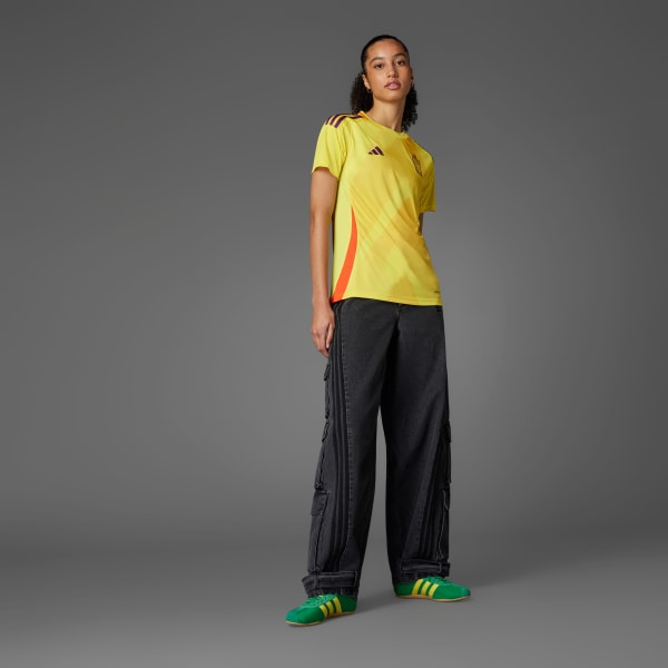 Amarillo Camiseta segunda equipación selección femenina Bélgica 25