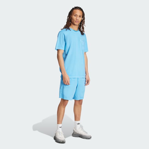 Azul Camiseta Trefoil Essentials + Dye Pocket