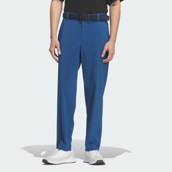 ブルー シアサッカー ロング パンツ