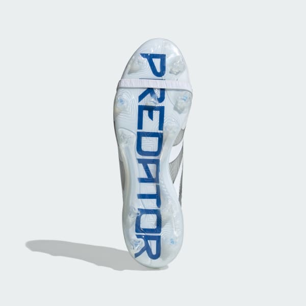Vit Predator Elite Fold-Over Tongue Firm Ground Fotbollsskor