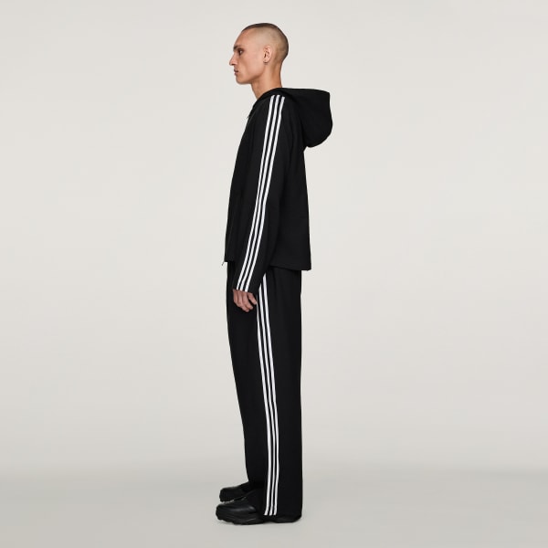 Nero Y-3 Hooded Track Top 3-Stripes