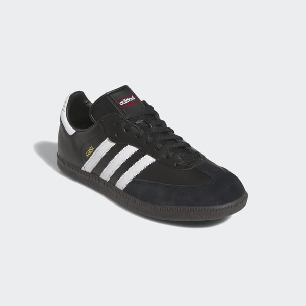 adidas men's samba black leather