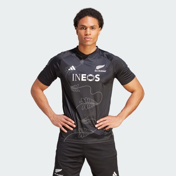 zwart All Blacks Rugby Performance T-shirt
