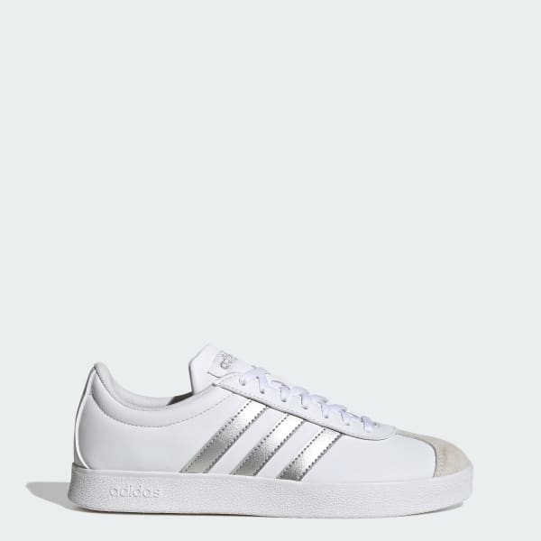 adidas VL Court Base Shoes - Silver | adidas Türkiye
