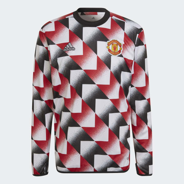 Wit Manchester United Pre-Match Warm Longsleeve
