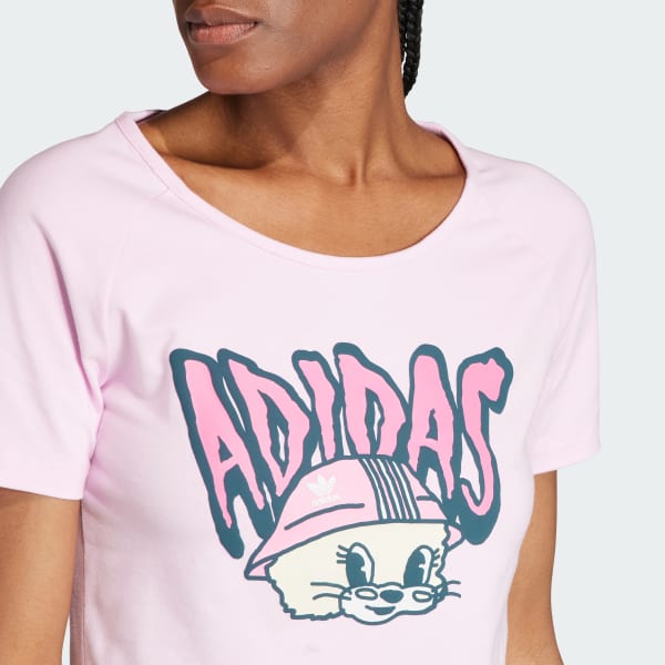 ADIDAS ORIGINALS GRAPHIC BABY TEE Pink adidas Thailand