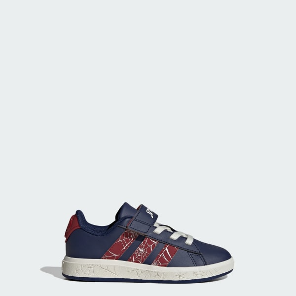 Blauw adidas Marvel Spider-Man Grand Court Schoenen