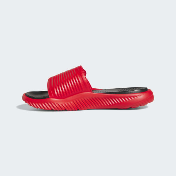 Adidas alphabounce slides red clearance