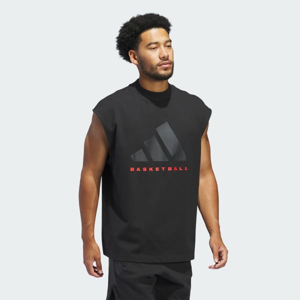 Black adidas Basketball Sleeveless Tee (Gender Neutral)