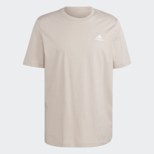 Brown Essentials Single Jersey Embroidered Small Logo Tee