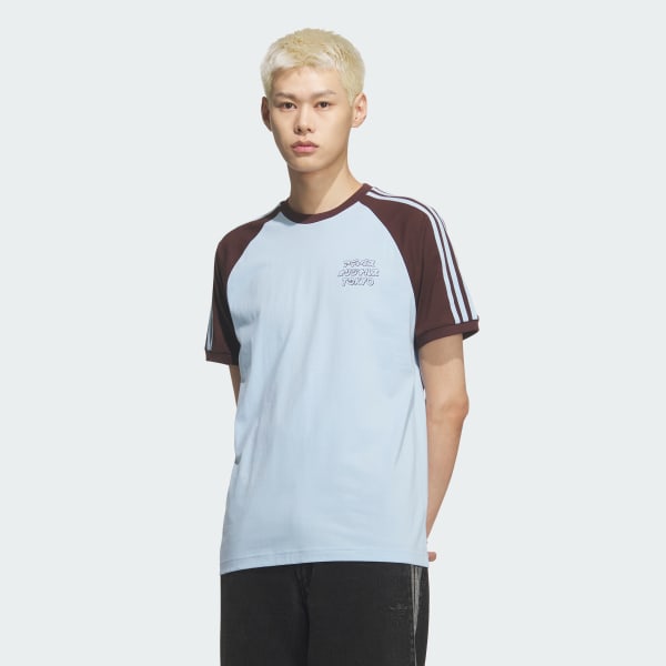 ブルー TYOカタカナ グラフィックTシャツ（半袖）