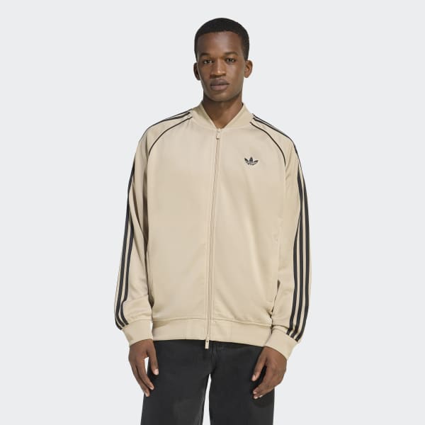 adidas SST TRACK PANTS - Beige | Free Shipping with adiClub