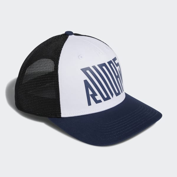 adidas stripe trucker hat