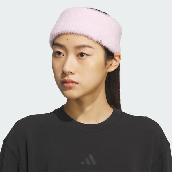 adidas Women #39 s Lifestyle Fuzzy Headband Pink Free Shipping with adiClub