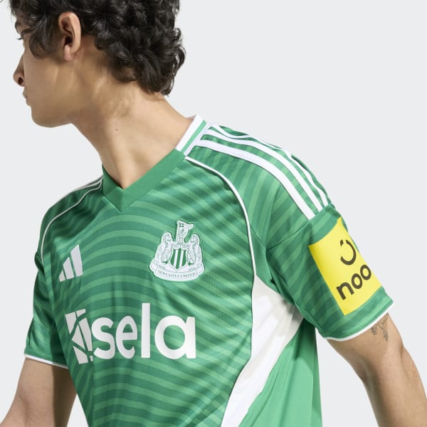 adidas Newcastle United FC 25/26 Away Jersey - Green | Free