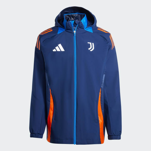 modrá Juventus Tiro 24 Competition All-Weather Jacket